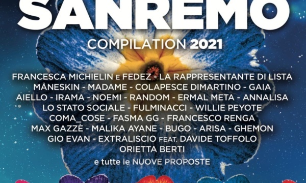Domani esce la compilation ufficiale del Festival di Sanremo 2021, pubblicata e distribuita da Sony Music in collaborazione con Radio Italia