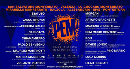 Al via l’edizione 2022 di PEM – Parole e musica in Monferrato
